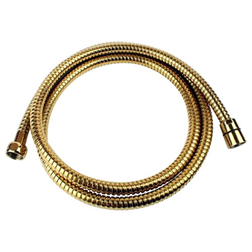 Goldener Brauseschlauch / GOLD / 170 cm / 1,7 Meter / Duschschlauch für Handbrausen / standard 1/2 Zoll Gewindeanschluss / Dusche / Bad / Retro / Nostalgie / edel / Rostfrei / Steam Punk / Qualität Goldener Brauseschlauch / GOLD / 170 cm / 1,7 Meter / Duschschlauch für Handbrausen / standard 1/2 Zoll Gewindeanschluss / Dusche / Bad / Retro / Nostalgie / edel / Rostfrei / Steam Punk / Qualität von Gariella