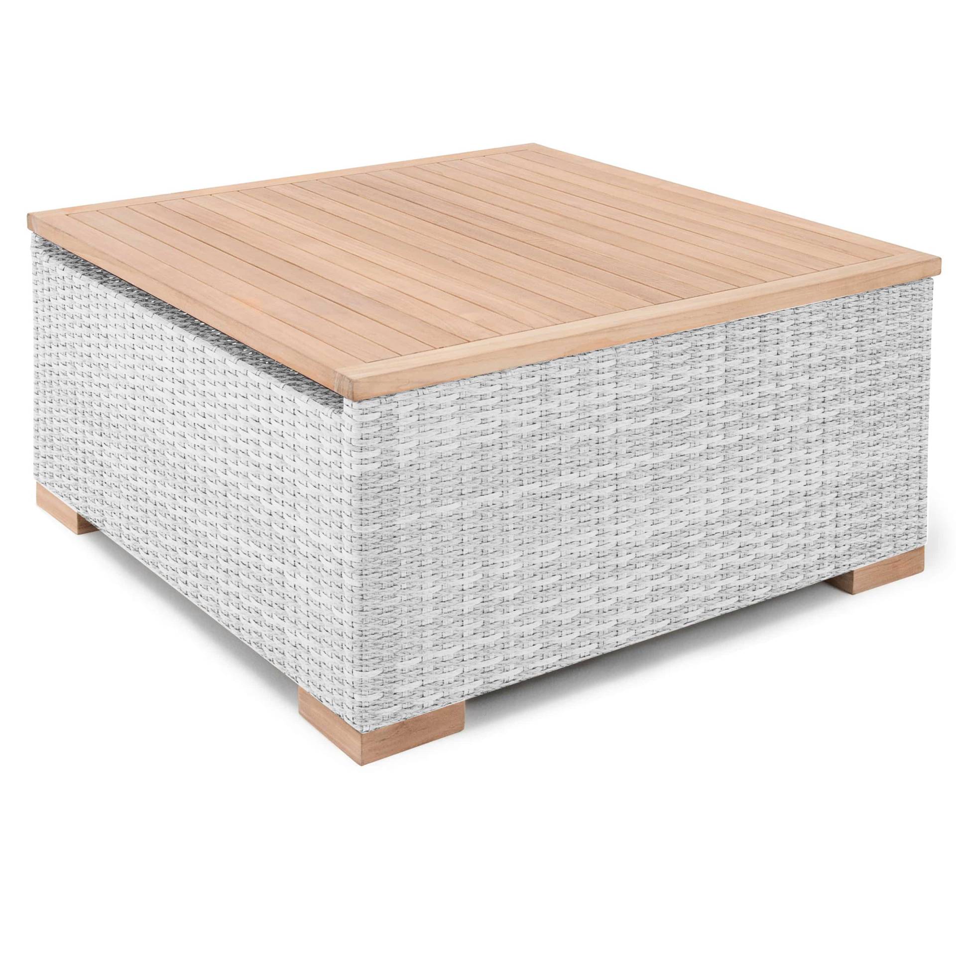 Polyrattan Tisch Havanna Weiß/Grau von Garland®