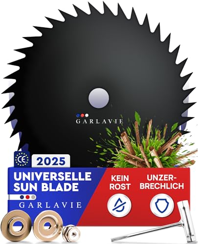 GARLAVIE Freischneider Sägeblatt 25,5 cm – Leichtes Messer für Motorsense & Dickicht – Schneidblatt für Unkraut, Mulch & Wildwuchs GARLAVIE Freischneider Sägeblatt 25,5 cm – Leichtes Messer für Motorsense & Dickicht – Schneidblatt für Unkraut, Mulch & Wildwuchs von Garlavie