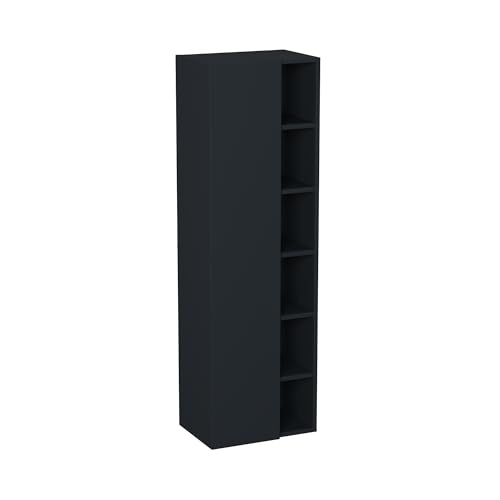 Garlivo Badschrank GLC1 Anthrazit, Badezimmerschrank, Anthrazit- H X B: 160 x 50 cm, Soft-Close, Push-to-Open/Tip-On, Hängend von Garlivo