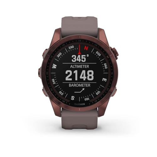 Garmin Fenix 7S Sapphire Solar - Bronze Titan von Garmin