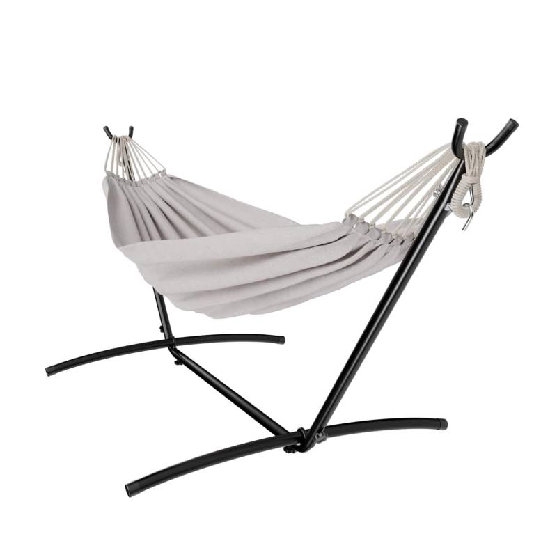Garmio Hängematte Venedig Beige Gestell 200Kg Tragetasche Wetterfest von Garmio