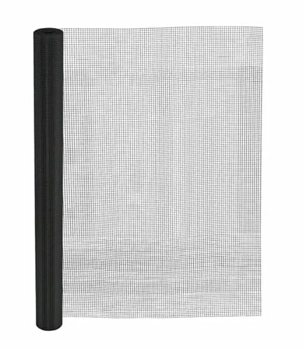 Garmix Fliegengitter Insektenschutz Moskitonetz Aluminium/Edelstahl Schwarz 100cm 1,4 x 1,6mm (30m Edelstahl Schwarz) von Garmix
