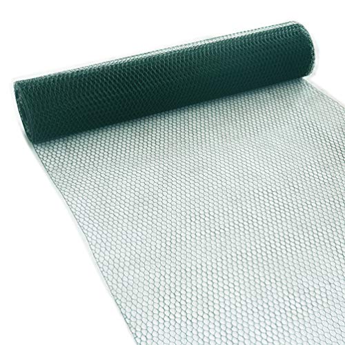 Garmix Sechseckgeflecht Grün 13mm 25mm 0,8mm 1mm Kaninchendraht Maschendraht (13mm 25m 50cm 0.8mm) von Garmix