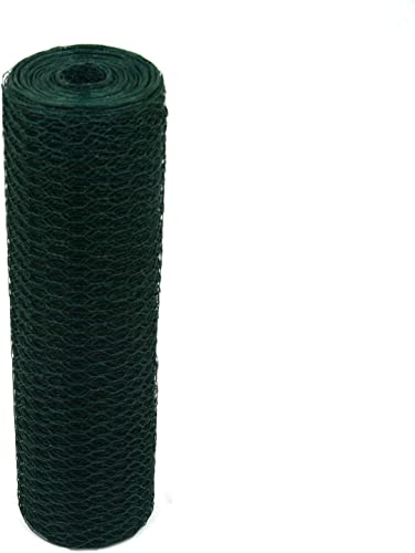 Garmix Sechseckgeflecht Grün 25mm Kaninchendraht Hasendraht 1,2mm (100cm x 10m) von Garmix