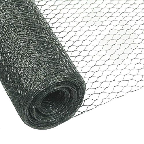 Garmix Sechseckgeflecht Kaninchendraht Hasendraht Drahtgeflecht Verzinkt 13mm 0,7mm (50m x 120cm) von Garmix