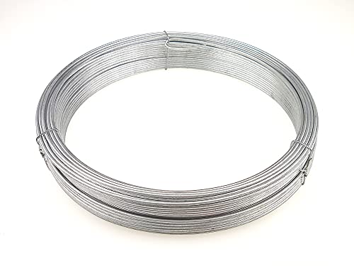 Garmix Spanndraht Bindedraht Verzinkt Maschendraht Zaun Metall Draht (50m, 2,5mm) von Garmix