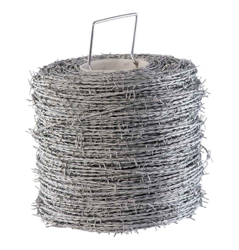 Garmix Stacheldraht Spitzdraht Klingendraht Sperrdraht 500m (2 Drähte je 1,7 mm) von Garmix