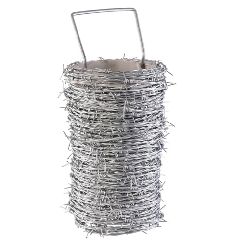 Garmix Stacheldraht Spitzdraht Klingendraht Sperrdraht 50m (2 Drähte je 1,7 mm) von Garmix