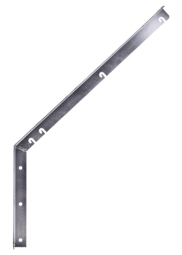 Garmix Stacheldrahthalter Befestigung Stacheldraht Natodraht Verzinkt Schwarz Gerade 45° (45 Grad 3mm/4cm Verzinkt) von Garmix
