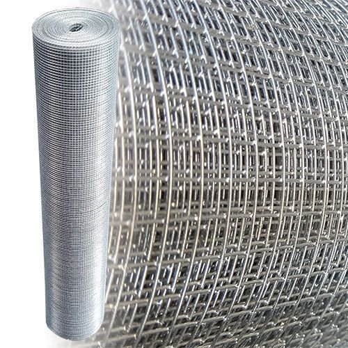 Volierendraht 6x6mm Drahtgitter 4-Eck Maschendraht Zaun Verzinkt 0,65 mm (5m, 100cm) von Garmix