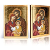 Ikone Der Heiligen Familie, Handgemachte Ikone, Religiöses Bild, Religiöse Jesuskind, Jungfrau Maria, Heiliger Joseph, Hölzerne Perfektes Geschenk von GarmondbyAleksandra