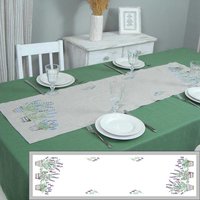 136x40 cm Tischläufer Lavendel. Bestickte Tischwäsche, Tischdecke Dekor. Geschenk Für Frauen von GarmoniyaHome