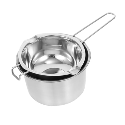 Garneck 1 Satz Doppelkochtopf aus Schmelztopf für Wachs Schokolade Butter und Käse Hochwertiger Wasserbad Topf für Gleichmäßiges Erhitzen und Schmelzen Garneck 1 Satz Doppelkochtopf aus Schmelztopf für Wachs Schokolade Butter und Käse Hochwertiger Wasserbad Topf für Gleichmäßiges Erhitzen und Schmelzen von Garneck