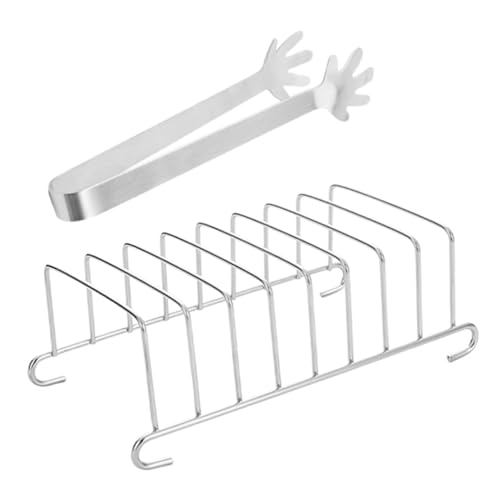 Garneck 1 Satz Elektrischer Brotständer Für Fritteusen Grill Air Fryer Rack Air Fryer Spießständer Toastständer Für Die Luftfritteuse Toast-backgestell Silver Rostfreier Stahl Garneck 1 Satz Elektrischer Brotständer Für Fritteusen Grill Air Fryer Rack Air Fryer Spießständer Toastständer Für Die Luftfritteuse Toast-backgestell Silver Rostfreier Stahl von Garneck