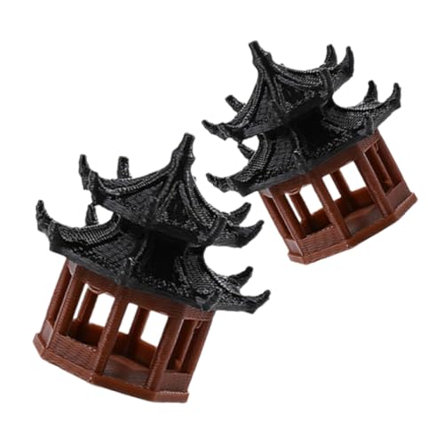 Garneck 4stücke Mini Pavillon Statue Für Aquarium Dekoration Chinesisches Architekturmodell Für Landschaftsgestaltung Und Mini-Garten Für Heim Und Büro Garneck 4stücke Mini Pavillon Statue Für Aquarium Dekoration Chinesisches Architekturmodell Für Landschaftsgestaltung Und Mini-Garten Für Heim Und Büro von Garneck