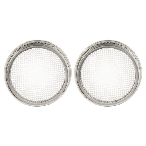 Garneck 1 Satz Sprossendeckel Für Einmachgläser Sprouting Jar Siebdeckel Für Mason Gläser Für Gesunde Keimlinge Und Einfache 2 Stück von Garneck