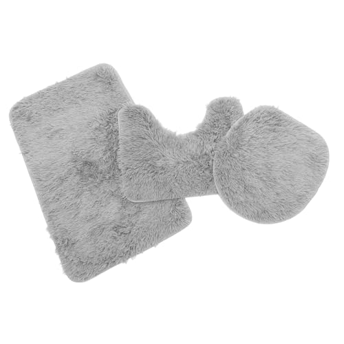 Garneck 1 Satz Teppich Warmer Toilettensitz Toilettenhocker Töpfchen-Trainings-toilettensitz Reisesitz Toilettensitzbeschläge Toilettendeckelabdeckungen Für Badezimmer Nicht Grey Polyester von Garneck