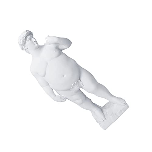 Garneck 1 Stück Fat David Statue Römische Davidstatue Griechische Figur Berühmte Skulptur Bücherregal Dekor Griechische Büste Römische Statue Heimharz Kunsthandwerk Harzstatue Für Zuhause von Garneck