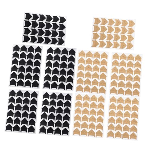Garneck 10 Blatt Album Eckenaufkleber Selbstklebende Fotoecken Scrapbook Eckenaufkleber Blaue Fotoecken Buch Scrapbooking Eckenschutz Scrapbook Bilderecken Vintage DIY Papier von Garneck