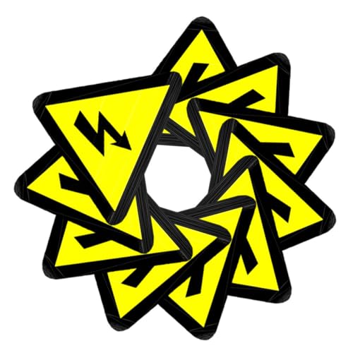 Garneck 10 Stück Elektrische Hochspannung Warnaufkleber Dreieckig Selbstklebend Hitzebeständige Sicherheitszeichen gegen Stromschlag für Industrie Zuhause Schule Vielseitig Einsetzbar Garneck 10 Stück Elektrische Hochspannung Warnaufkleber Dreieckig Selbstklebend Hitzebeständige Sicherheitszeichen gegen Stromschlag für Industrie Zuhause Schule Vielseitig Einsetzbar von Garneck