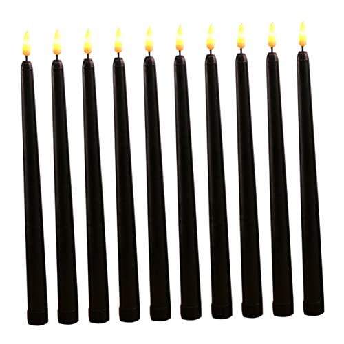 Garneck 10 Stück Flammenlose LED Stabkerzen Sichere Batteriebetriebene Dekokerzen mit Warmem Gelblicht für Halloween Partys Hotel und Heimdekoration Garneck 10 Stück Flammenlose LED Stabkerzen Sichere Batteriebetriebene Dekokerzen mit Warmem Gelblicht für Halloween Partys Hotel und Heimdekoration von Garneck