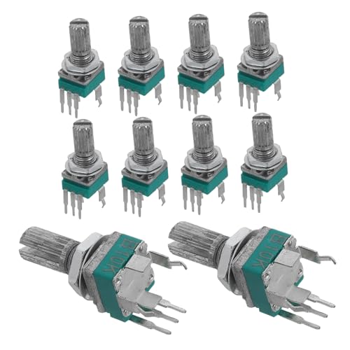 Garneck 10 Stück Hochpräzise Potentiometer mit Halterung Glatte Drehung für Professionelle Audiogeräte und Elektronische Reparaturen Bk für Präzise Anpassungen Garneck 10 Stück Hochpräzise Potentiometer mit Halterung Glatte Drehung für Professionelle Audiogeräte und Elektronische Reparaturen Bk für Präzise Anpassungen von Garneck