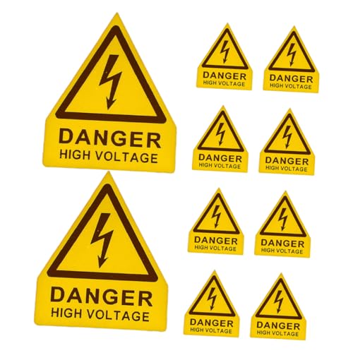 Garneck 10 Stück Hochspannungs warnaufkleber PVC Selbstklebend Elektrische Warnschilder für Industrieanlagen und Schalttafeln Gelb schwarze Gefahrensymbole Einfache Montage für Elektriker Garneck 10 Stück Hochspannungs warnaufkleber PVC Selbstklebend Elektrische Warnschilder für Industrieanlagen und Schalttafeln Gelb schwarze Gefahrensymbole Einfache Montage für Elektriker von Garneck