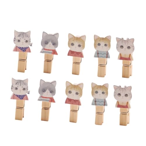 Garneck 10 Stück Teiliges Kleine Natürliche Holzklammern mit Katzenmotiv Multifunktionale Fotohalter und Deko Clips mit Juteseil für DIY Foto Wand Papier und Banner im Garneck 10 Stück Teiliges Kleine Natürliche Holzklammern mit Katzenmotiv Multifunktionale Fotohalter und Deko Clips mit Juteseil für DIY Foto Wand Papier und Banner im von Garneck