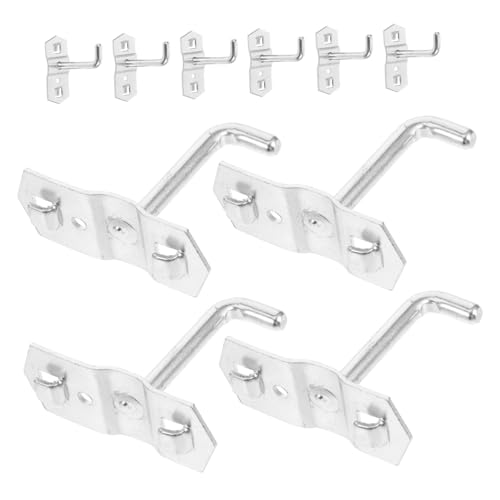 Garneck 10 Stück Teiliges Metall Lochwandhaken Set Schwerlast Pegboard Haken für Werkzeuge Multifunktional Sicherer Halt für Garage Werkstatt Bastelraum und Wandaufbewahrung von Garneck