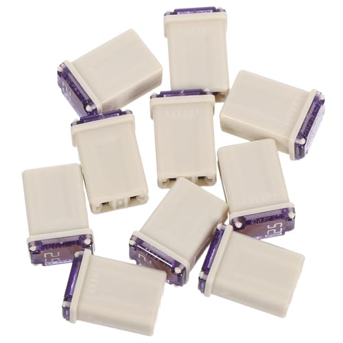 Garneck 10 Stück Teiliges Mikrosicherungen Quadratische Mini Kfz-sicherungen mit Hoher Empfindlichkeit Hitzebeständig Präzise Elektrische Schutzteile für Verschiedene Fahrzeugmodelle von Garneck