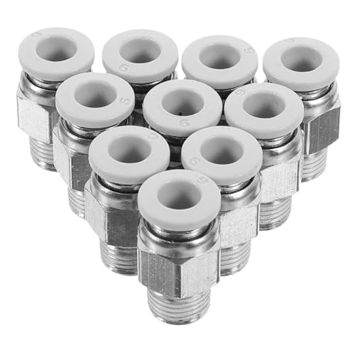 Garneck 10 Stück Teiliges Push in Luftanschlüsse mit Npt Gewinde Schnelle Pneumatische Schlauchverbinder für Drucker Leicht Robust Einfache Installation Weiß Garneck 10 Stück Teiliges Push in Luftanschlüsse mit Npt Gewinde Schnelle Pneumatische Schlauchverbinder für Drucker Leicht Robust Einfache Installation Weiß von Garneck