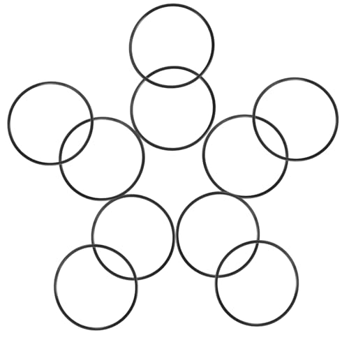 Garneck 10 Stück Teiliges Set Silikon dichtringe für Wasserfilter Filtergehäuse Dichtung Innendurchmesser Stärke Schwarz Langlebig für Haushalts wasserreiniger von Garneck