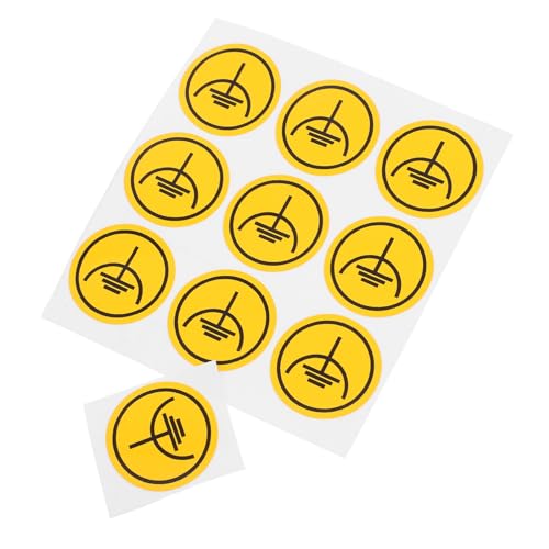Garneck 10 Stück Teiliges Sicherheitsaufkleber mit Erdungssymbolen Selbstklebende Warnetiketten für Elektrische Anlagen Leicht Anbringbare Warnaufkleber für Schalttafeln und Elektrogeräte Garneck 10 Stück Teiliges Sicherheitsaufkleber mit Erdungssymbolen Selbstklebende Warnetiketten für Elektrische Anlagen Leicht Anbringbare Warnaufkleber für Schalttafeln und Elektrogeräte von Garneck