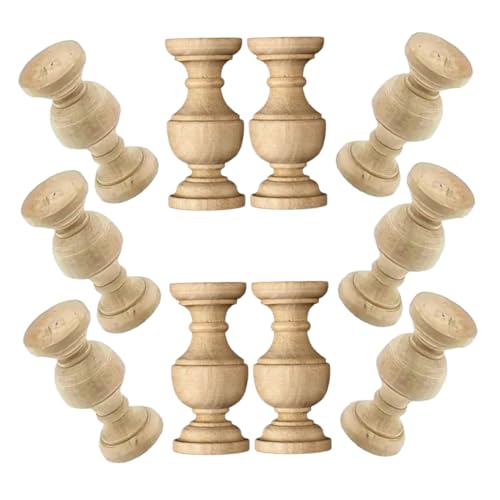 Garneck 10 Stück Teiliges aus Unvollendeten Holzspindeln für Diy Projekte Dekorative Säulen für Weinschrank und Bettgestell Vielseitige Holzbaluster für Wohn und Esszimmerdeko Garneck 10 Stück Teiliges aus Unvollendeten Holzspindeln für Diy Projekte Dekorative Säulen für Weinschrank und Bettgestell Vielseitige Holzbaluster für Wohn und Esszimmerdeko von Garneck