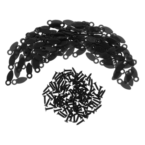Garneck 100 Stück Rückenklemme Der Fotorahmen Bilderrahmen-befestigungsklammern Miniclips Für Fotos Clip-fotorahmen Fotorahmen-Hardware-Clips Fotoclip Fotorahmen-Clip Black 15 * 6mm von Garneck