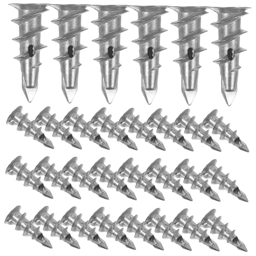Garneck 100 Stück Teiliges Dübelset für Gipskartonplatten Selbstbohrende Schwerlast wandanker mit Spiralgewinde Stabile Montage für Bilderrahmen Ablagen und Wanddekoration Geeignet für von Garneck