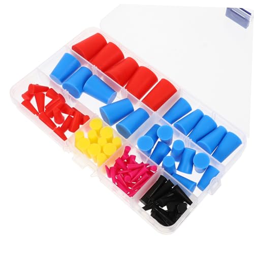 Garneck 100 Stück Teiliges Stopfen Kegelförmige Abdichtstopfen für Labor Zubehör Hitzebeständig Flexible Dichtstopfen Verschlussstopfen für Pulverbeschichtung und Galvanisierung Garneck 100 Stück Teiliges Stopfen Kegelförmige Abdichtstopfen für Labor Zubehör Hitzebeständig Flexible Dichtstopfen Verschlussstopfen für Pulverbeschichtung und Galvanisierung von Garneck