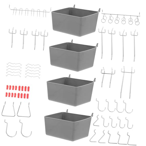 Garneck 114 Stück Teiliges Metall Pegboard Haken mit Vielseitigen Aufbewahrungsbehältern Robuste Werkzeughalter für Garage und Bastelraum Platzsparendes Regalzubehör für Ordnung und Garneck 114 Stück Teiliges Metall Pegboard Haken mit Vielseitigen Aufbewahrungsbehältern Robuste Werkzeughalter für Garage und Bastelraum Platzsparendes Regalzubehör für Ordnung und von Garneck