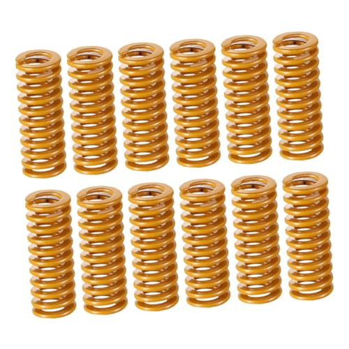 Garneck 12 Stück Teiliges Druckfedern aus Federstahl Gelbe Kompressionsfedern für Heizbett nivellierung Langlebig Glatt Kompatibel mit Extruder und Druckbett Zubehör Garneck 12 Stück Teiliges Druckfedern aus Federstahl Gelbe Kompressionsfedern für Heizbett nivellierung Langlebig Glatt Kompatibel mit Extruder und Druckbett Zubehör von Garneck
