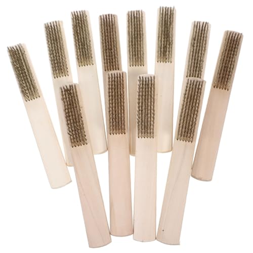 Garneck 12 Stück Teiliges Stahl Drahtbürsten mit Ergonomischem Holzgriff Vielseitig für Polieren Reinigen und Entrosten Inklusive Messingborsten als Grill und Rohrreiniger Langlebig und Garneck 12 Stück Teiliges Stahl Drahtbürsten mit Ergonomischem Holzgriff Vielseitig für Polieren Reinigen und Entrosten Inklusive Messingborsten als Grill und Rohrreiniger Langlebig und von Garneck