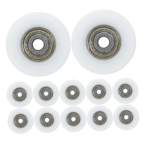 Garneck 12 Stück Teiliges U shape Nut lager Rillenkugellager Führungsschienenrolle Verschleißfest Geräuscharm für Schiebetüren und Kleiderschränke Langlebige Schubladenrollen Garneck 12 Stück Teiliges U shape Nut lager Rillenkugellager Führungsschienenrolle Verschleißfest Geräuscharm für Schiebetüren und Kleiderschränke Langlebige Schubladenrollen von Garneck