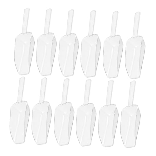 Garneck 12 Stück Transparente Candy Scoop für Eis Süßigkeiten Kaffee und Robuste Wiederverwendbare Küchenschaufeln mit Ergonomischem Griff von Garneck