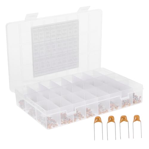 Garneck 1200 Stück Teiliges Keramikkondensator Sortiment Hochwertiger Multilagiger Monolithischer Kondensator mit Aufbewahrungsbox für Audio und Stromversorgung Anwendungen Garneck 1200 Stück Teiliges Keramikkondensator Sortiment Hochwertiger Multilagiger Monolithischer Kondensator mit Aufbewahrungsbox für Audio und Stromversorgung Anwendungen von Garneck