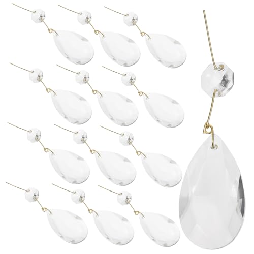 Garneck 15stücke Klarer Teardrop Kristall Für Deckenleuchten -projekte Und Romantische Dekoration Transparentes Kristall Für Vielseitige Anwendungen Und Strahlende Akzente von Garneck