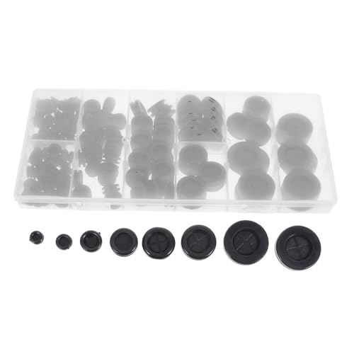 Garneck 170 Stück Teiliges Gummitüllen Sortiment Kabeldurchführung Kit Flexibler Hitze UV beständiger Gummi Robust und Rissfest Schutz für Kabel und Elektrische Gehäuse Vielseitig von Garneck