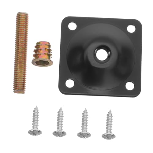 Garneck 1Satz Möbelbein Montageplatten aus Schwarzem Metall Teiliges Verstellbare Eisenbefestigungen für Sofa und Einfache Installation für Optimale Stabilität Garneck 1Satz Möbelbein Montageplatten aus Schwarzem Metall Teiliges Verstellbare Eisenbefestigungen für Sofa und Einfache Installation für Optimale Stabilität von Garneck