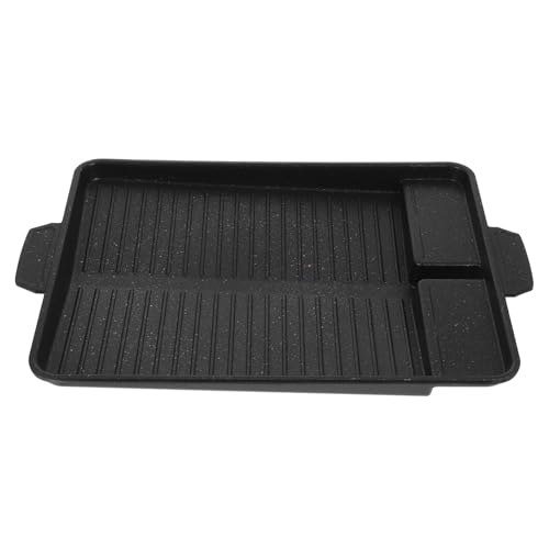Garneck 1Stk Backform medizinischer Stein Campingkocher pfannkuchenwender flache pfanne Herd Extra große Backform Gasgrill tragbarer Grill einfache Grillplatte BBQ-Grillpfanne Aluminium von Garneck