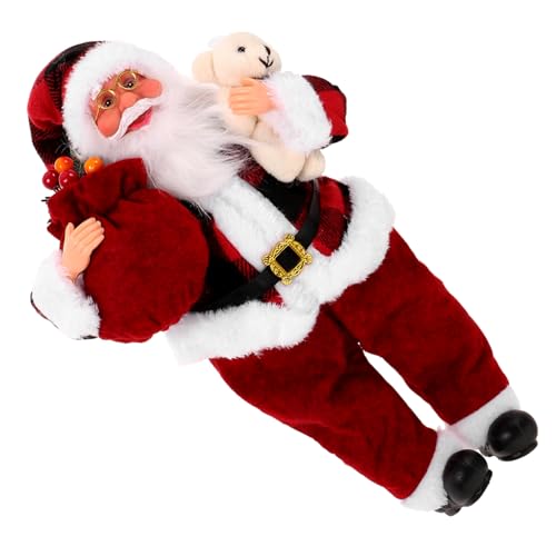 Garneck 1stk Weihnachtsmann Weihnachtsdeko Weihnachtsspielzeug Spielzeuge Wohnkultur Weihnachten Deko Santa Puppe Ornament Elektrische Puppen Baumwolle Musik Ornamente von Garneck