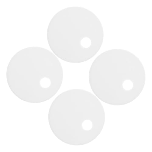 Garneck 2 Paar Wc Sitz Schrauben Abdeckkappen Weiß Kunststoff Verdeckte Toilettenbolzen Dekorative Kappen Schnelle Montage Zubehör Badezimmer Befestigung von Garneck